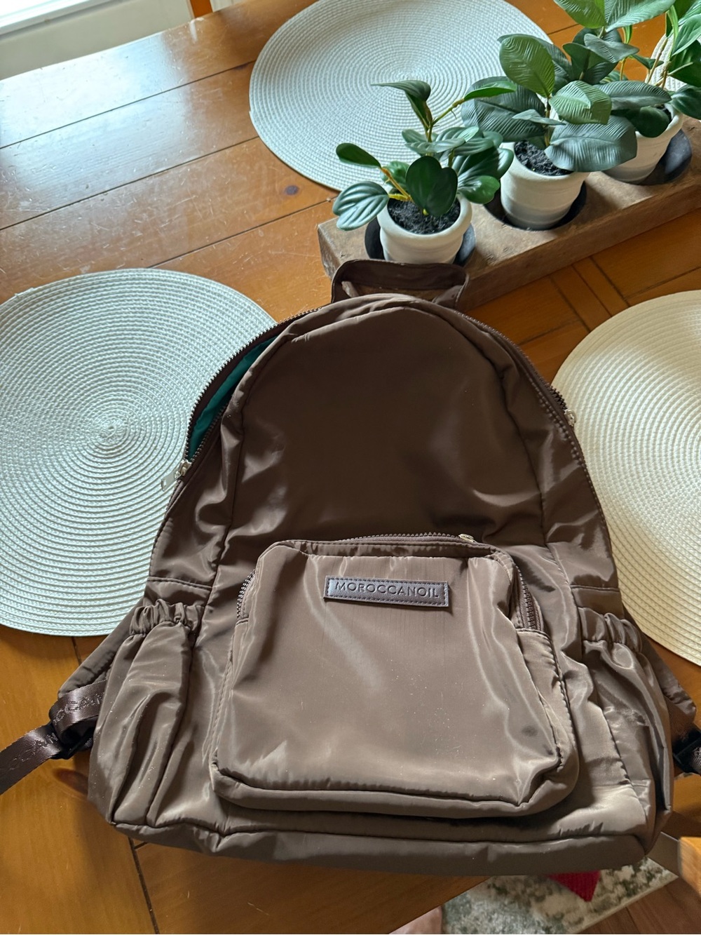 Moroccanoil Brown Nylon Daypack